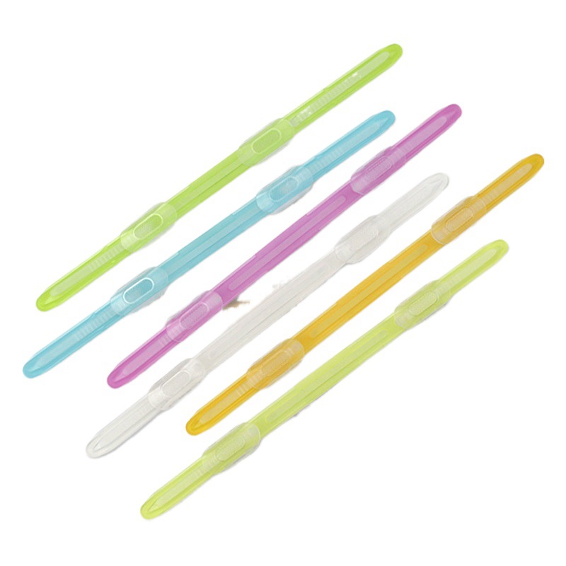 Picture of Wholesale Transparent Colored Plastic 2-Hole Binder Clips Pp Clips Desk Organizer Office Stationery Clips Binder Clips
