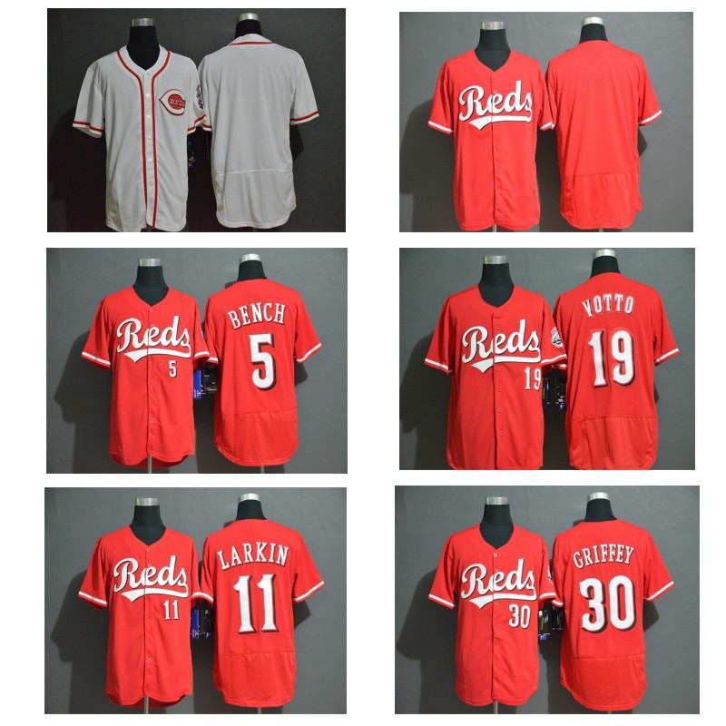 MLB Jersey Redskins Baseball Jersey Cincinnati Reds jersey embroidered baseball uniform