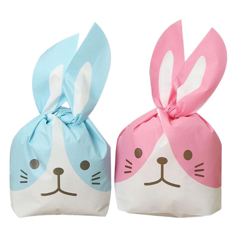 50 PCs 20 * 32cm candy biscuit bag cute rabbit ears packaging bag wholesale moon cake dessert gift bag