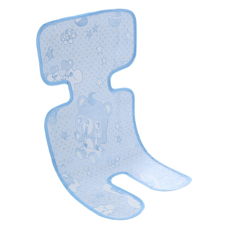 Picture of Summer baby stroller mat ice silk mat universal dining chair seat breathable children umbrella car mat spot