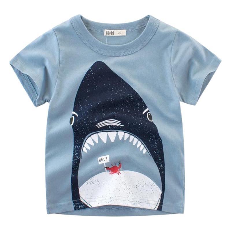 Picture of 27Kids Trendy Brand Korean Style Kidsren's Clothing New 2025 Summer Men's Clothing Kidsren's Short-Sleeved T-Shirt Wholesale One Piece for Delivery