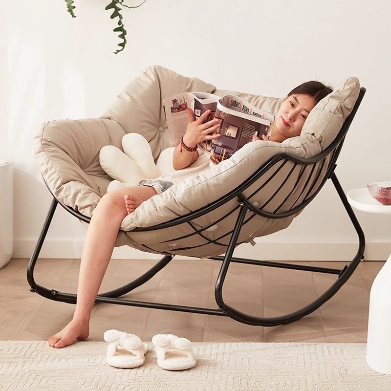 Rocking Chair Reclining Sleeping Lazy Sofa Recliner Balcony Home Leisure Lazy Rocking Chair Rocking Chair Outdoor Easy Chair