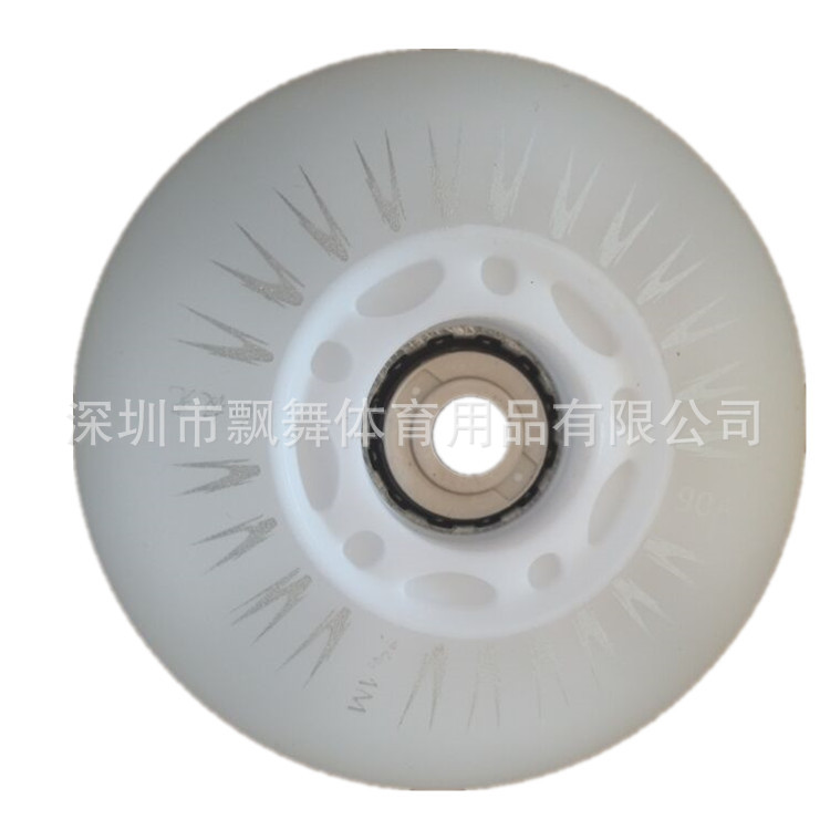 Picture of White Aurora Flash Wheel Luminous Wheel Aurora Wheel Wear-Resistant Flat Skates Roller Skates Pu Wheel High Elasticity