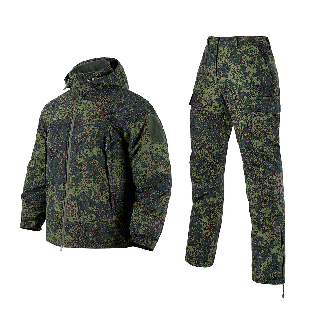Picture of Faldan F7 portable cold-proof cotton-padded jacket suit autumn and winter outdoor water-splashing warm cotton-padded jacket training suit wholesale