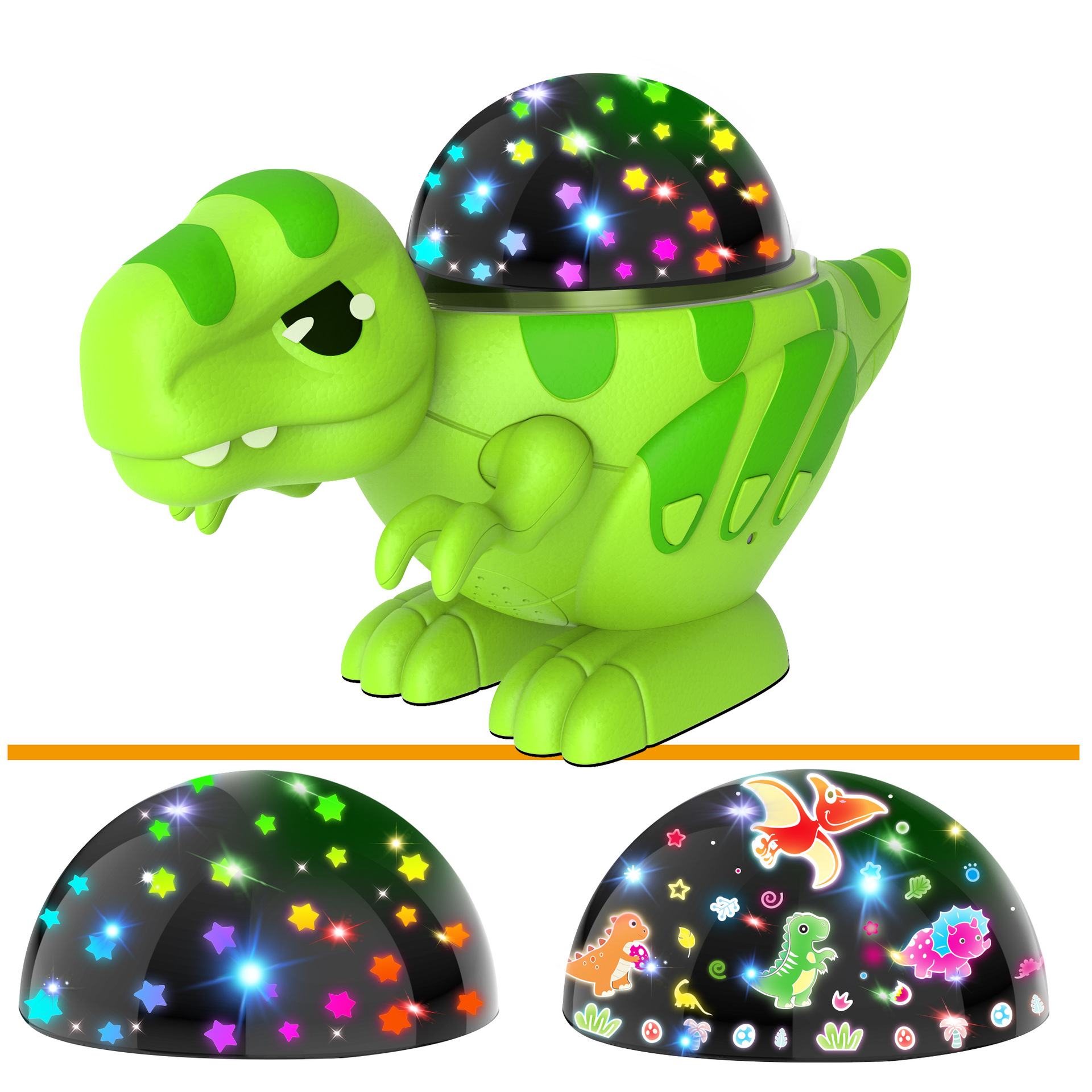 Cross-Border Dinosaur Starry Sky Projection Lamp Boy Children Birthday Gift Starlight Bedroom Top Dream Bedside Night Light