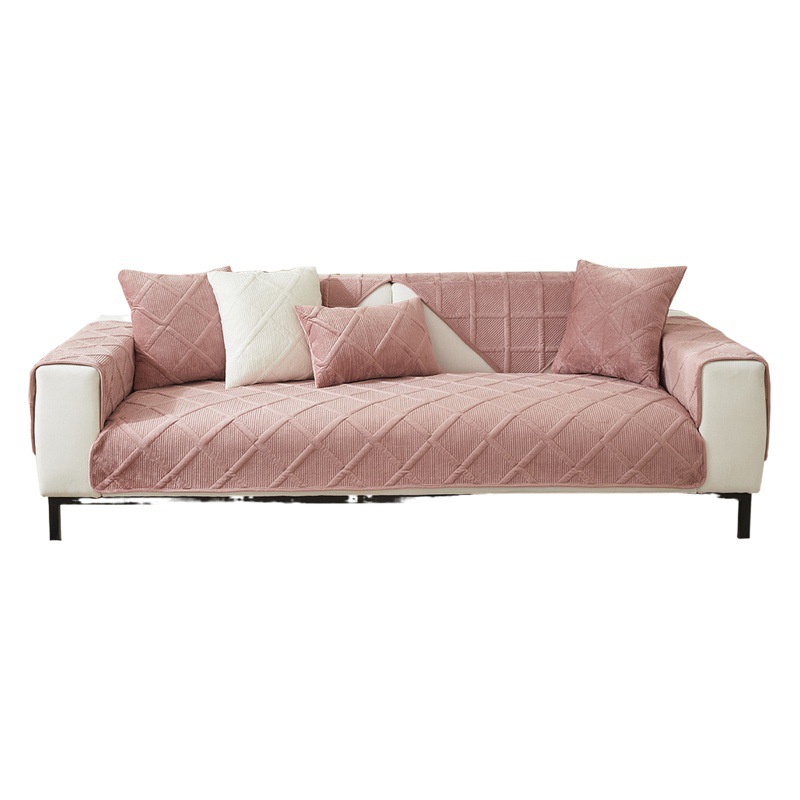 2023 New Square sofa cushion winter plush sofa cushion simple style sofa cushion non-slip sofa towel back towel