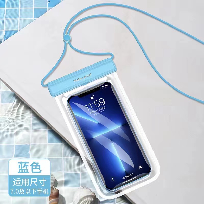 Picture of Mobile Phone Waterproof Bag Tpu Touch Screen Waterproof Phone Pouch Flip Full Transparent Protective Case Wholesale Outdoor