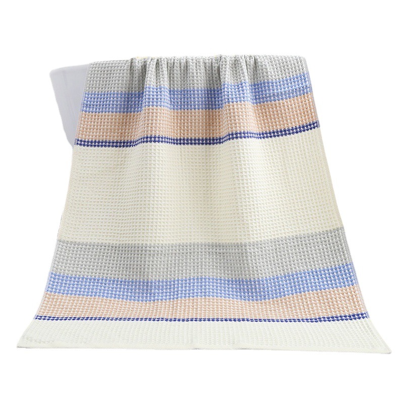 Waffle gauze bath towel adult pure cotton honeycomb quick-drying high quality bath towel newborn cotton wholesale