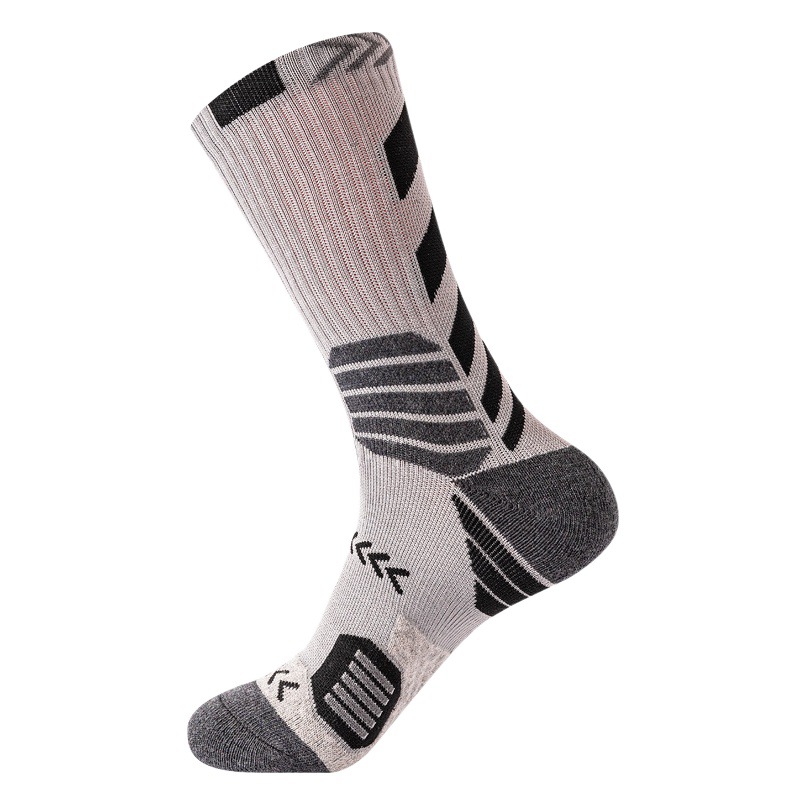 Men's Elite Socks Trendy Contrasting Color Long Barrel Basketball Socks Men's Towel Bottom Sweat Absorbing Breathable Professional Football Sports Socks