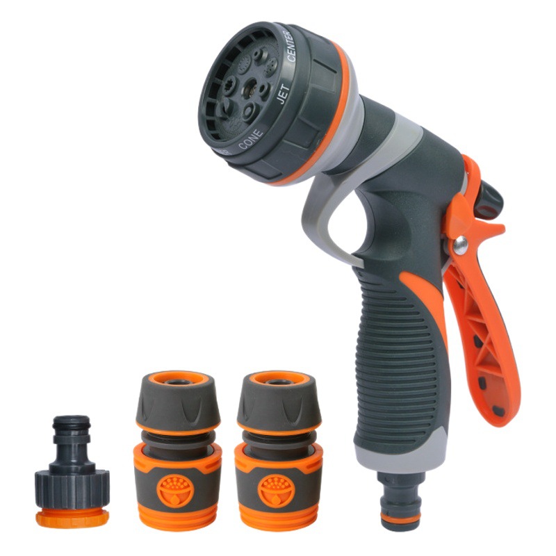 Household flower watering 8 kinds of water spray gun 8 function shower nozzle courtyard garden balcony watering car washing artifact