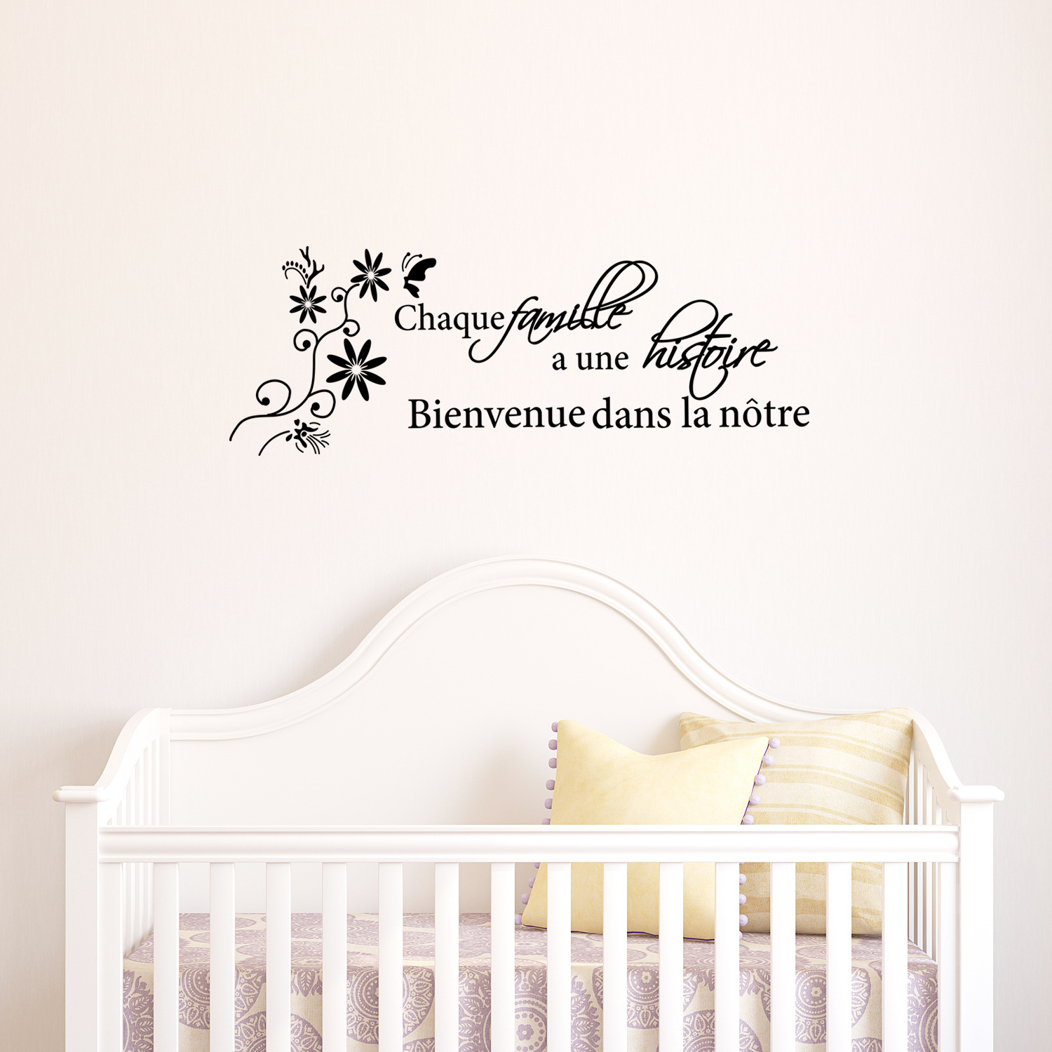 chaque Family Proverbs Cross-border Removable Personality Wall Stickers Living Room Bedroom Sofa Background Decorative Sticker PH2336