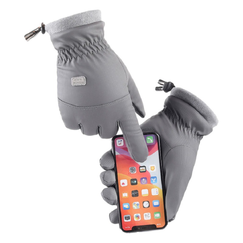 Picture of Ski Gloves, Winter Men's Windproof, Waterproof, Velvet and Thickened Gloves, Sports Cycling Touch Screen Warm Gloves