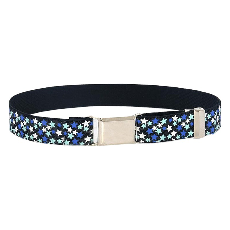 Children's elastic belt hanging buckle baby boys and girls small belt wholesale