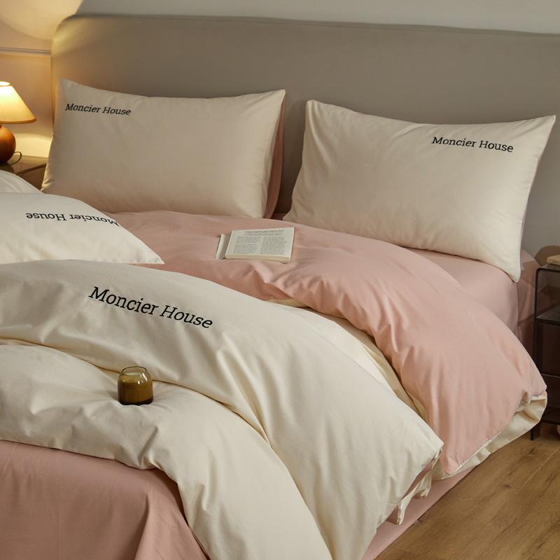 Picture of Light luxury cotton sanding four-piece set thickened high quality 100 cotton autumn and winter wholesale bed linen bedding
