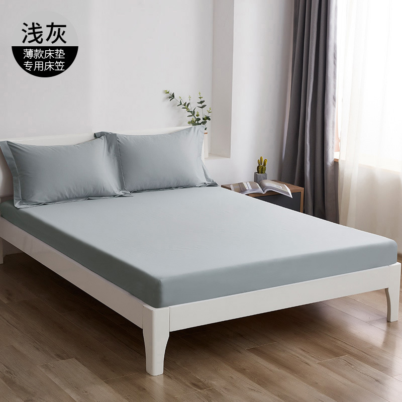 Picture of Water-washed cotton bed hat single-piece non-slip fixed bedspread bed sheet all-inclusive mattress Simmons dust-proof protective bed cover 1.8M