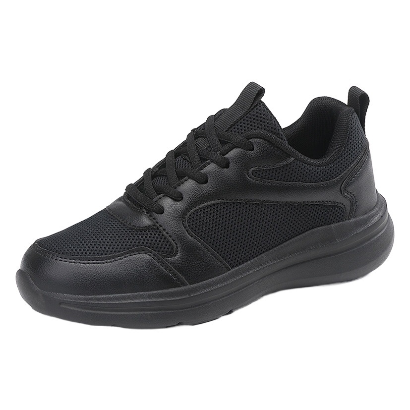 High Quality All Black Men's and Women's Sports Shoes 2025 Mesh Women's Breathable Pure White Running Shoes Casual Soft Sole Couple Shoes