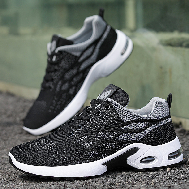 Picture of Men's Sports Shoes 2025 Foreign Trade Shoes Men's Breathable Lace-Up Running Shoes Korean Style Lightweight Casual Men's Shoes Breathable and Lightweight