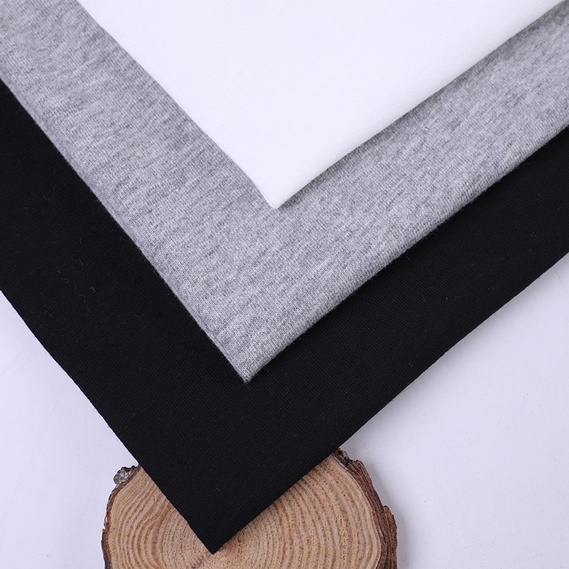 Ice Porcelain Cotton Knitted Jersey 95% Cotton 5% Spandex Stretch Summer Modal Fabric Pure Cotton Stretch T-Shirt Fabric