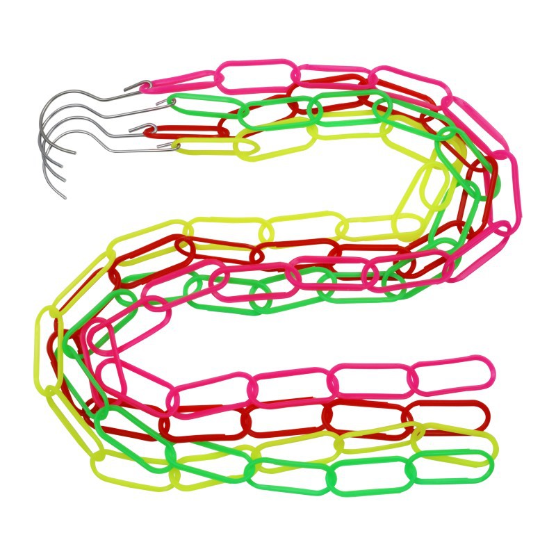 Clothing Store Clothes Hanging Chain Hook Clothes Hanging Iron Chain Plastic Chain Clothes Hook Clothes Hanger Ring Street Stall Clothing Hanging Chain