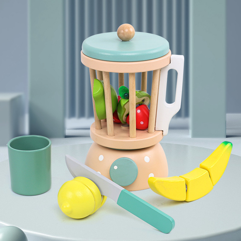 Picture of Cross-border New Products Wooden Children's Play-house Simulation Kitchen Toy Set Cooking Rice Cooking Kindergarten Interactive Toys