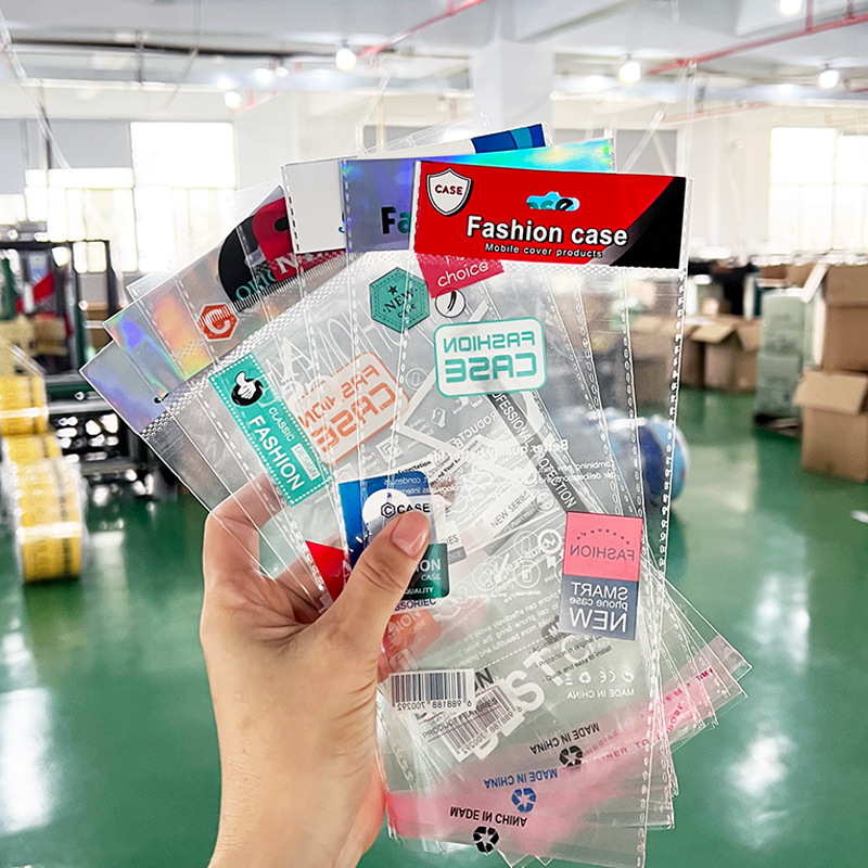 Mobile Phone Case Packaging Bag Manufacturer Wholesale Silicone Plastic Bag Transparent Opp Printed Card Head Bag Manufacturer Direct Sale