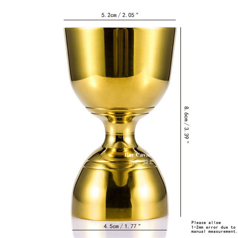 Picture of Indian-style wine measuring device Full Cup bartending double-headed measuring cup 30/60 bartender special oz cup Jigger