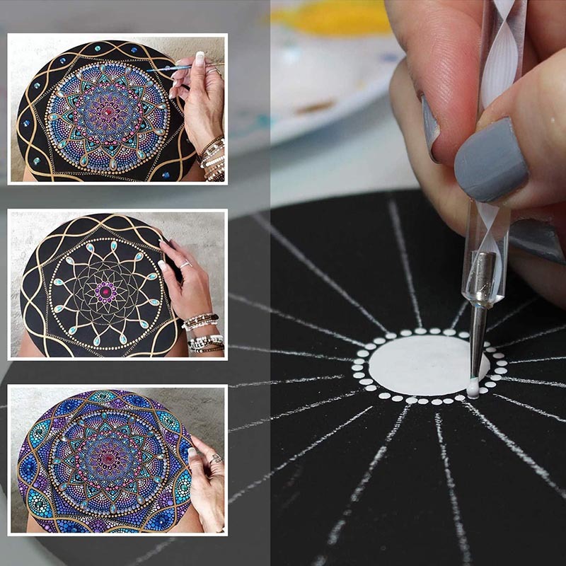 Picture of Cross-border Amazon Mandala Drill Tool 40-piece Set Painting Handmade Art Supplies Art Sketchpad Sticker