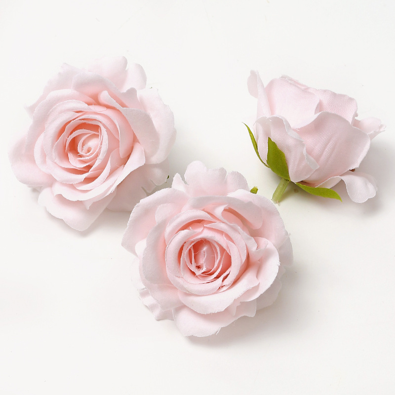 Picture of Pink simulation flower wedding shooting props handmade DIY hair accessories decoration Amazon flower box material
