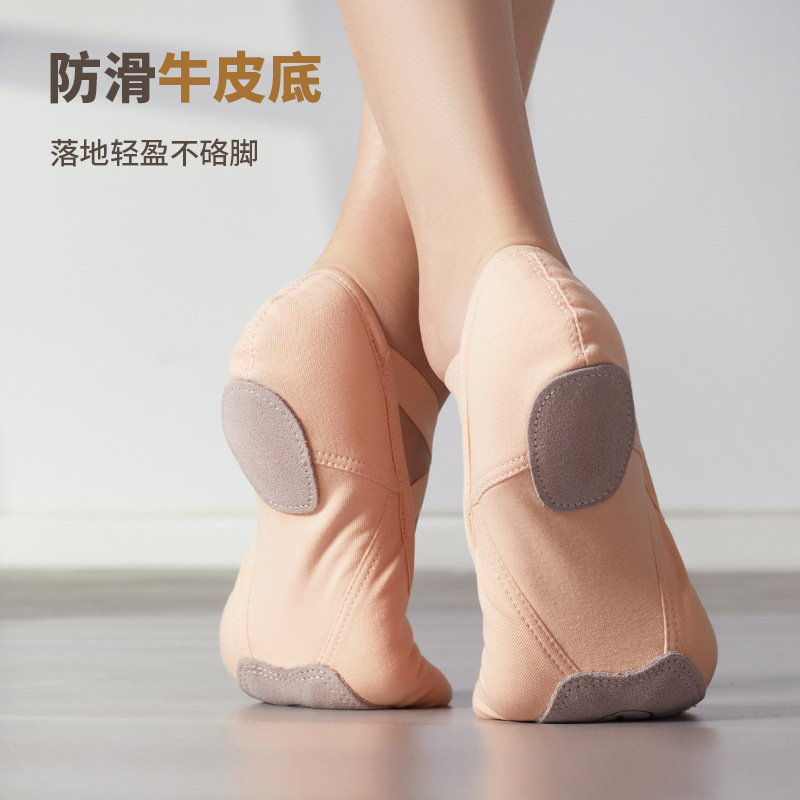 Picture of New elastic cloth dance shoes soft-soled women's ballet cat claw shoes adult dancing figure yoga exercise shoes for men and women