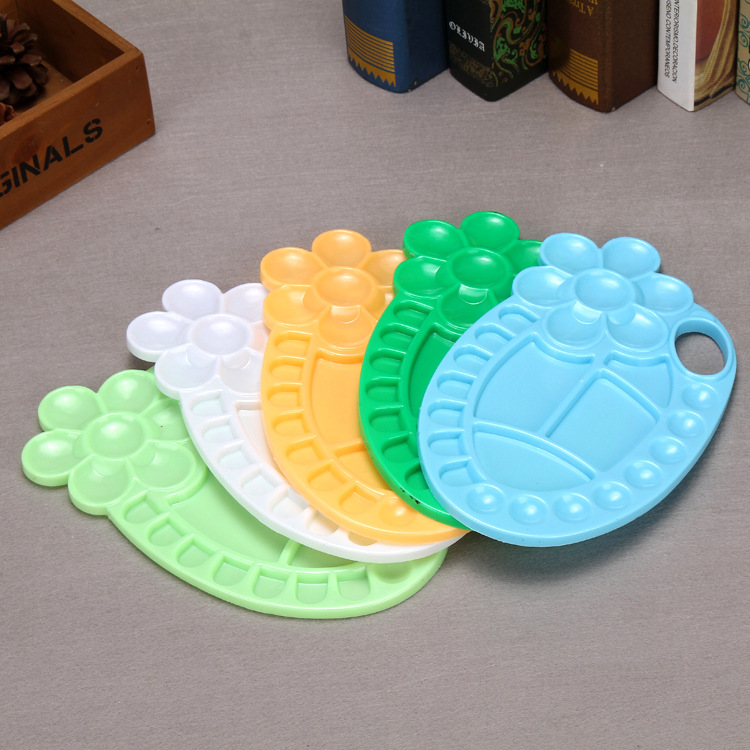 High quality plastic color palette children's art painting traditional Chinese painting/gouache/acrylic/watercolor palette