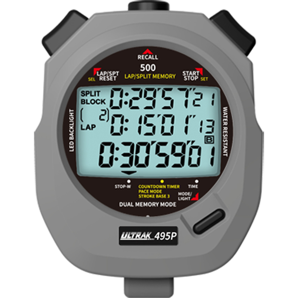 Picture of Electronic stopwatch DT495P Dinger ULTRAK Osek 500 Channel 3 Row Display Timer Track and Field Training