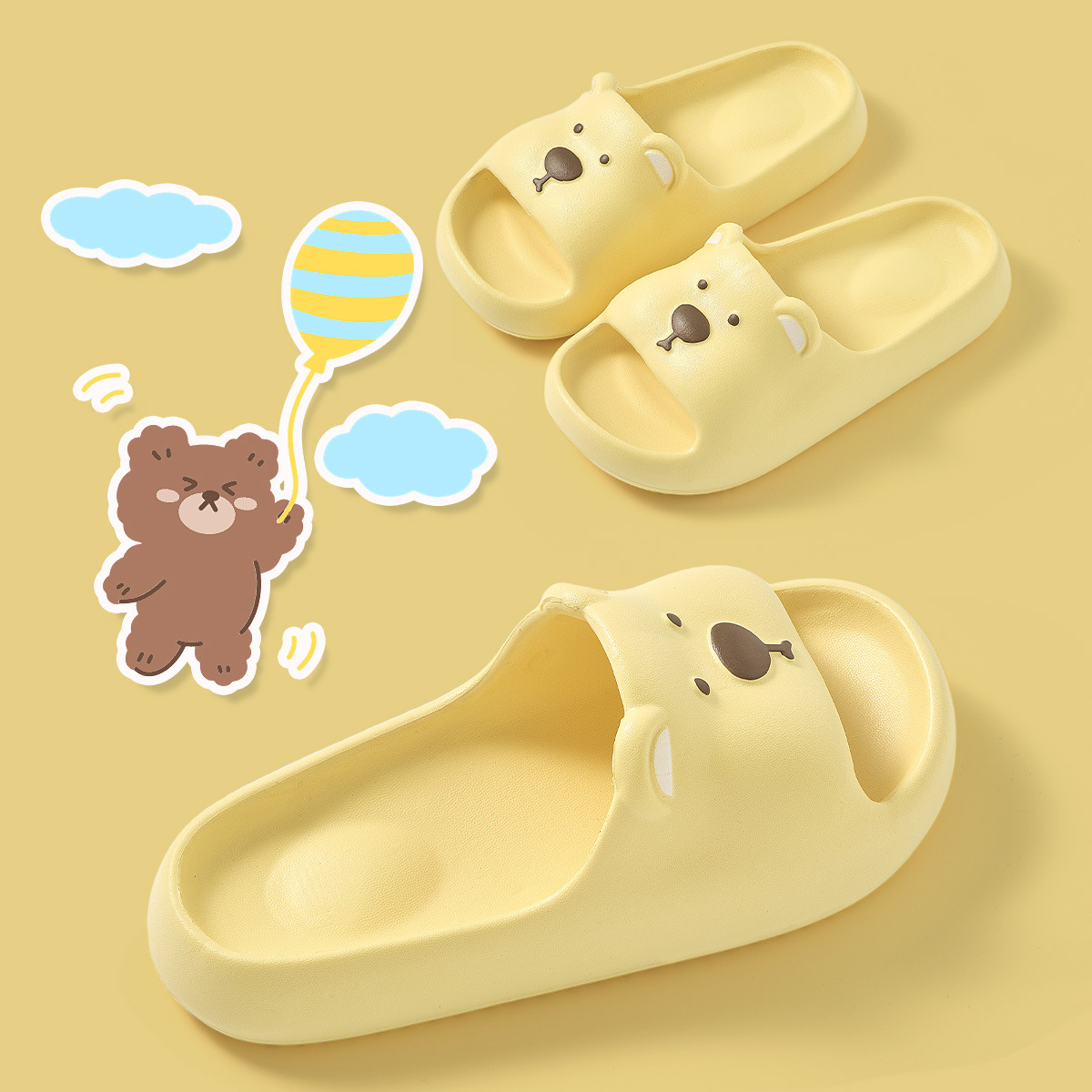Eva Kidsren's Slippers Girls Summer Non-Slip Non-Smell Non-Sound Indoor Boys Girls Kidsren's Slippers Boys