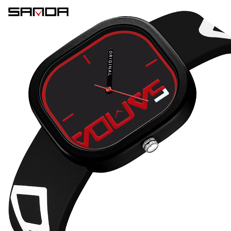 Picture of Sanda Brand Sports Watch Design Irregular Square Watch Personality Trend Simple Waterproof Electronic Watch