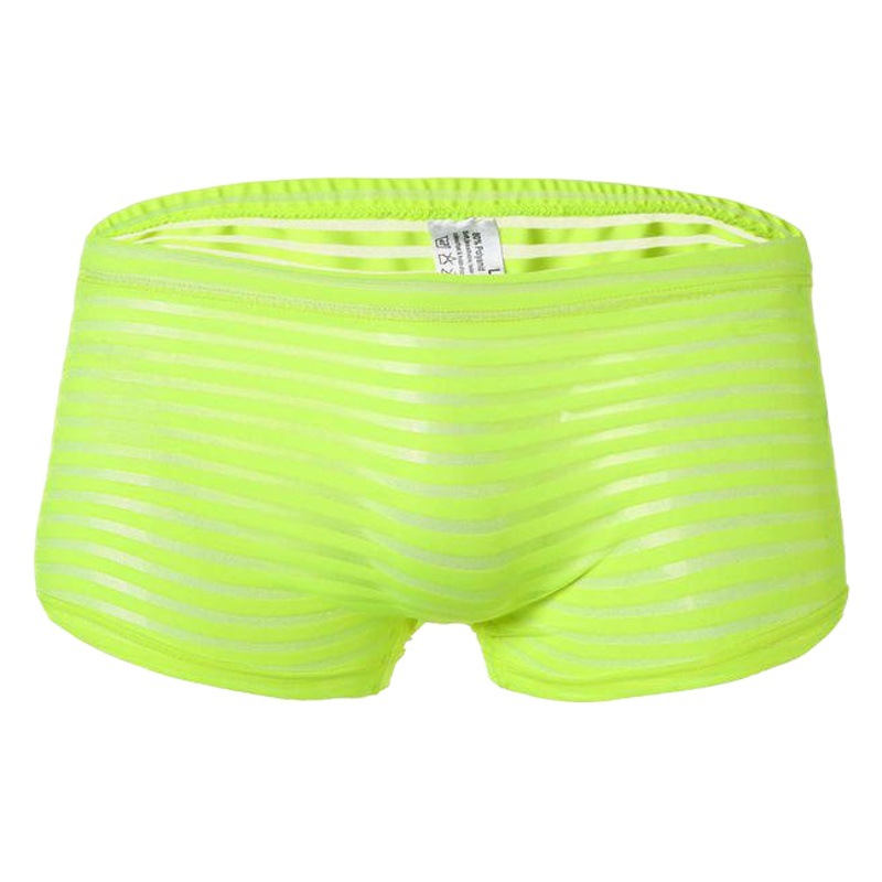 Men's underwear striped sexy fashion mesh boxer underwear a generation of C607
