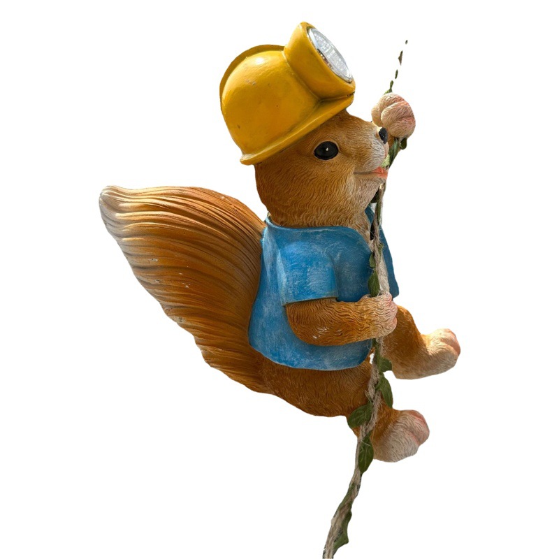 Courtyard Bunny Squirrel Wall Hanging Garden Homestay Kindergarten Landscape Climbing Tree Hanging Solar Decorations