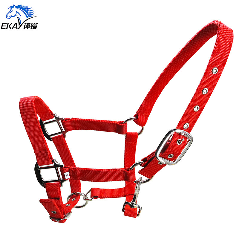25mm wide thick bridle, metal grommeted multi-step length adjustment, zinc alloy hook LT2004