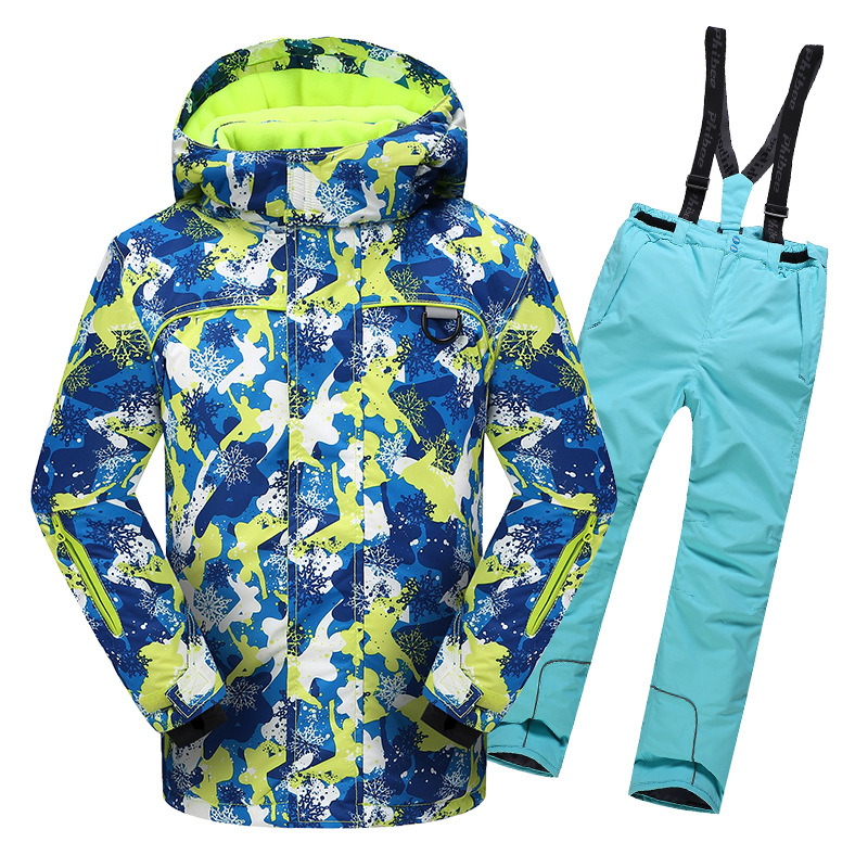 Picture of Cross-border e-commerce Phoebe Elephant Children's Ski Suit Warm Jacket Outdoor Thickened Waterproof for Boys and Girls