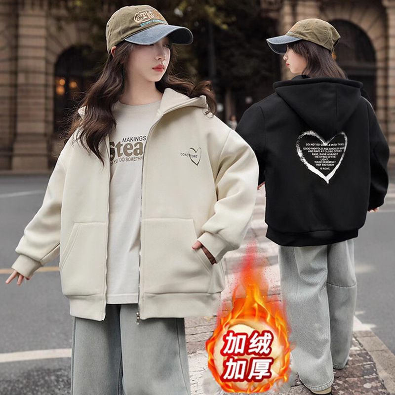 Picture of Girls' Sweatshirt 2024 New Style Autumn Girl's Hooded Top Children's Clothes Spring and Autumn Fashionable Big Children's Clothes