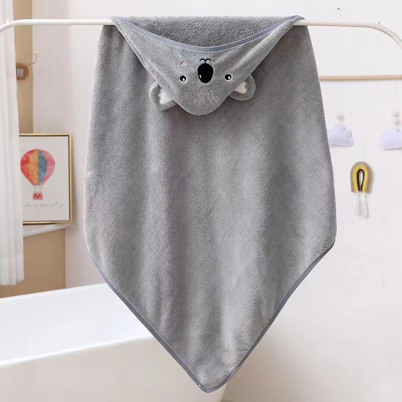 Picture of Wholesale and Retail Baby Bath Towels, Baby Blankets, Coral Velvet Quilts, Children's Hooded Embroidered Cartoon Bath Towels