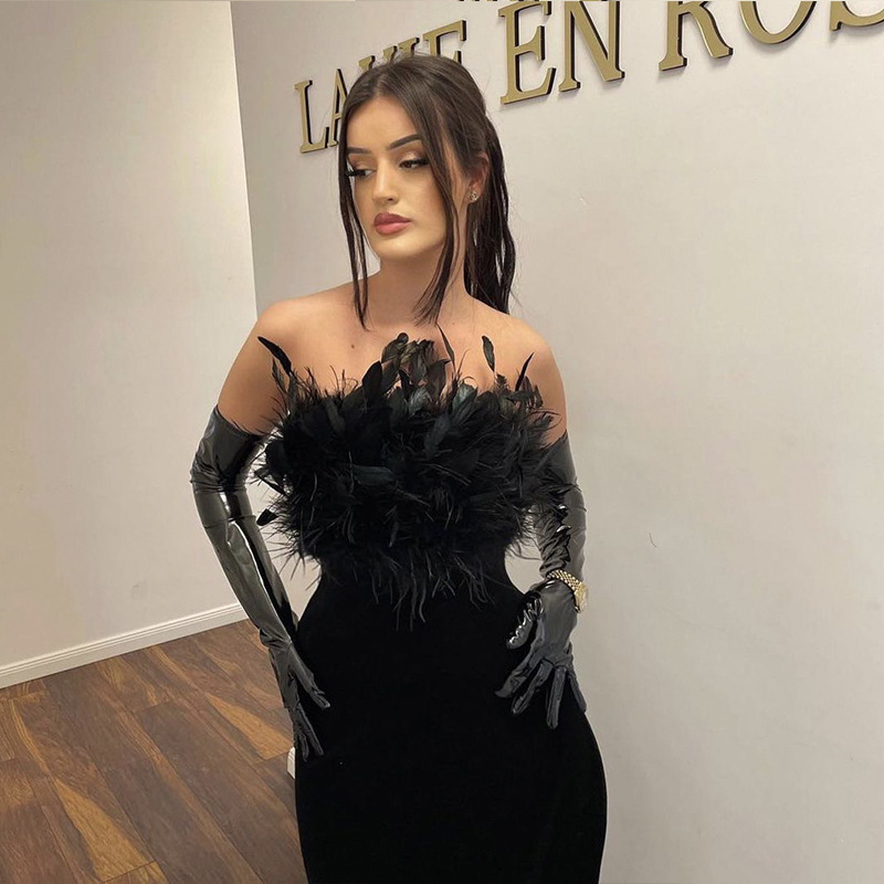 Picture of New ins Internet celebrity style bandage dresses Amazon foreign trade bandage tube top dress night clothes