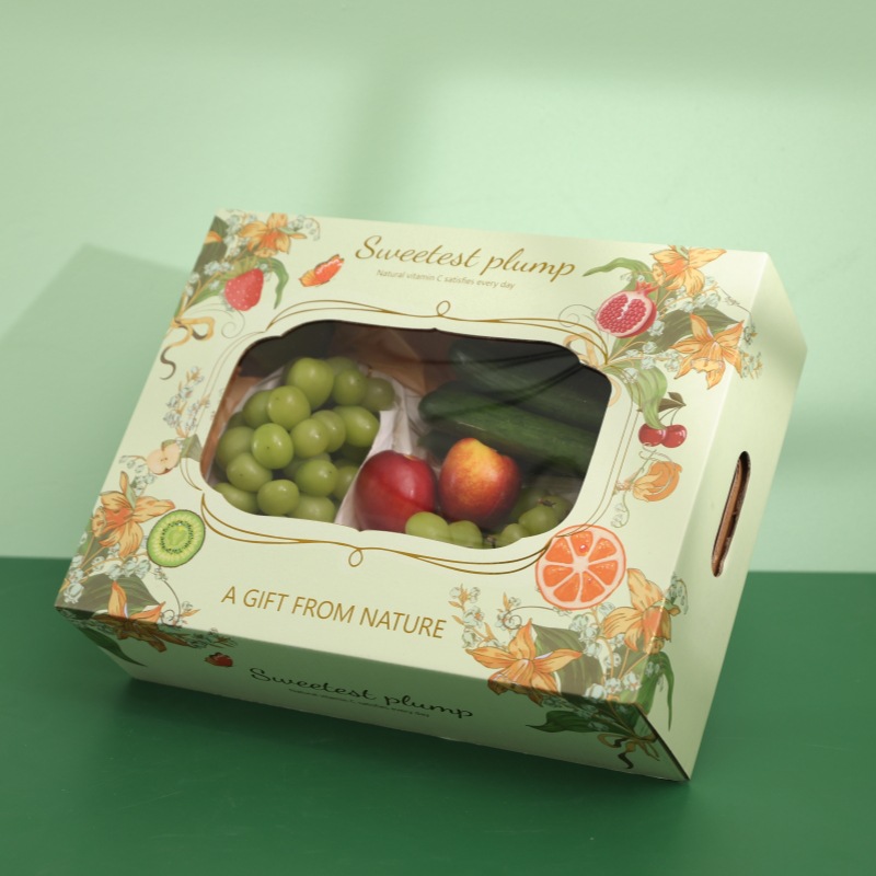 High-grade fruit gift box packaging box 10kg three-dimensional gift box apple mango universal grape empty box wholesale