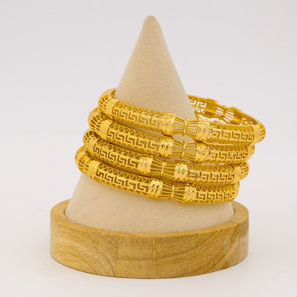 Hollow Fashion Small Fresh Women's Bracelet Middle East Cross-Border Bracelet Africa India Dubai Wedding Bride Bracelet Cut Out