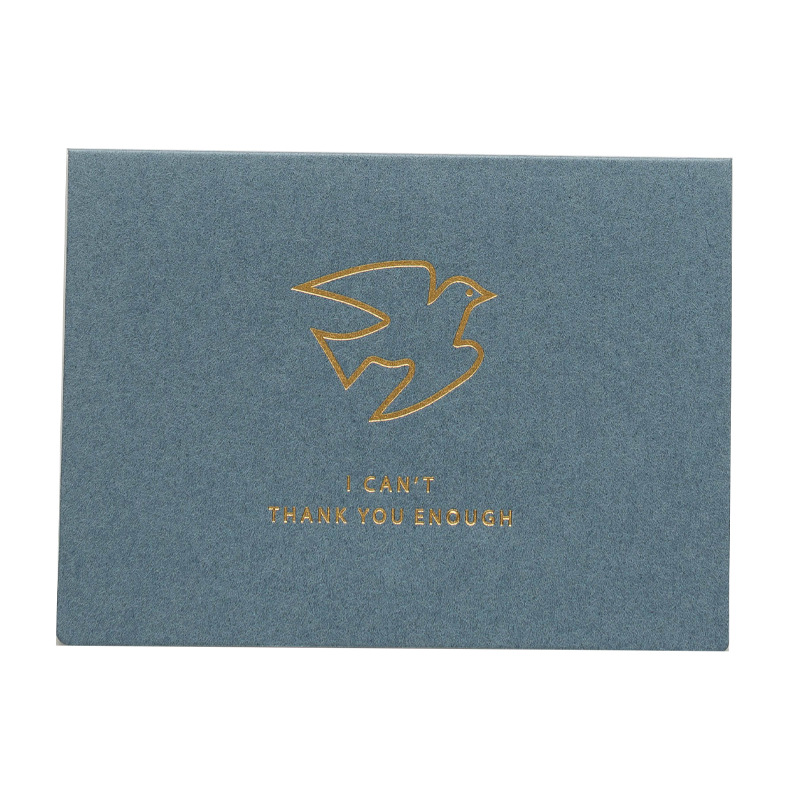 Picture of Senyu Ye Korean Hot Stamping Creative Birthday Holiday Thank You Blessing Message Card Simple Business Greeting Card with Envelope