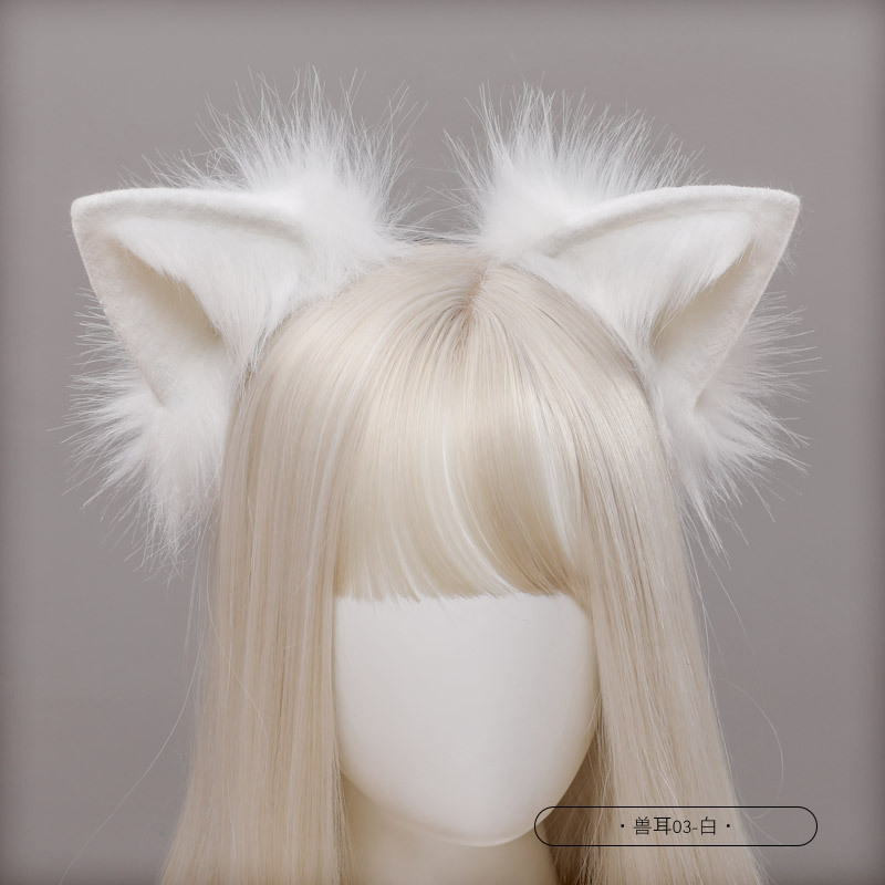 Picture of Handmade Simulated Animal Tail Cute Cosplay Dress up Comic Exhibition Fashion Accessories Handmade Plush Fox Tail