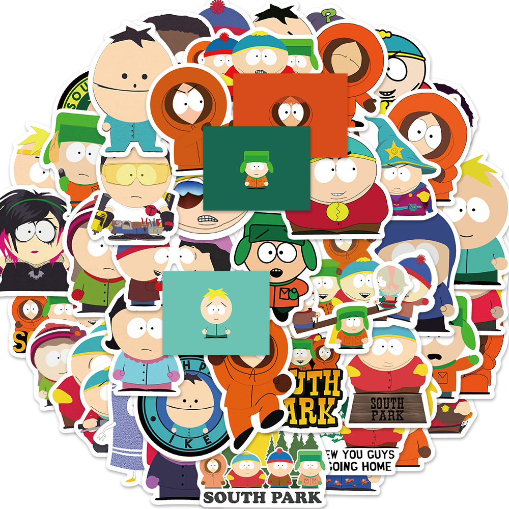 Picture of 50 sheets South Park stickers car luggage notebook refrigerator graffiti decorative anime stickers wholesale