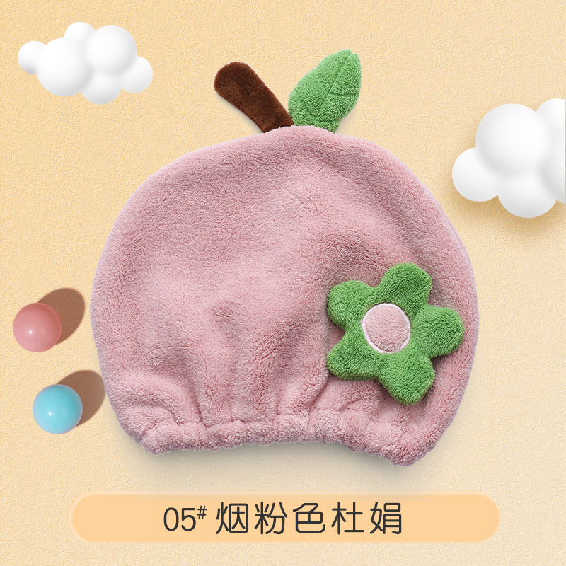 Picture of Creative hair drying towel shower cap cute cartoon coral fleece headscarf hair towel absorbent quick-drying hair drying cap for women