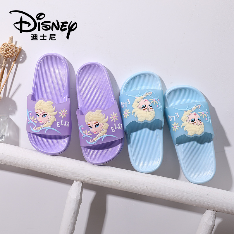 Disney Princess Cute Spring and Summer New Slippers Non-Slip Home Indoor Bathing Parent-Child Outer Wear Beach Parent-Child Slippers