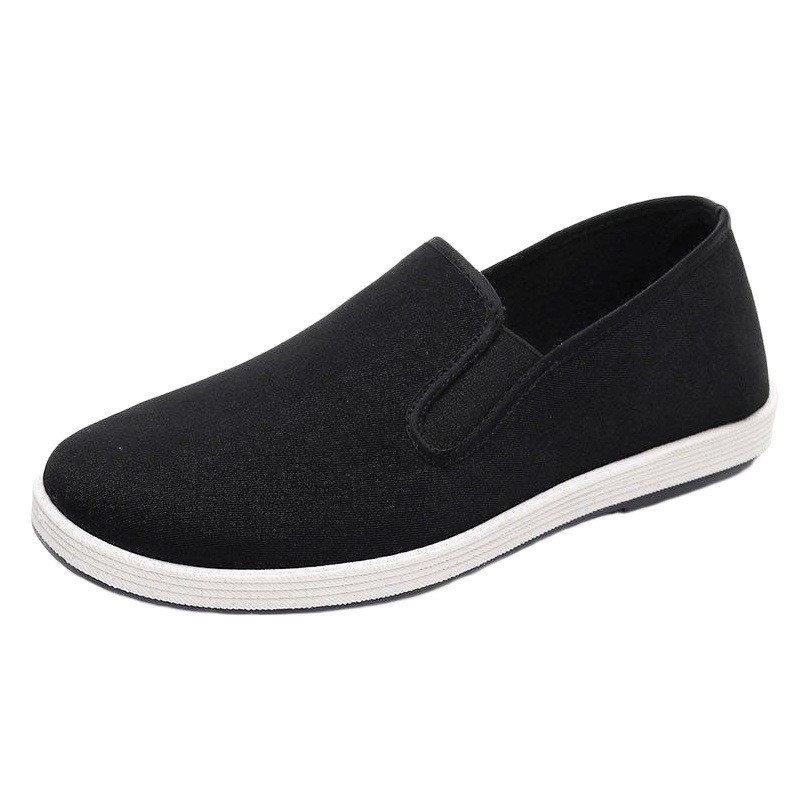 Factory wholesale traditional old Beijing cloth shoes men's shoes square mouth phase towel black cloth shoes middle-aged and elderly leisure work shoes