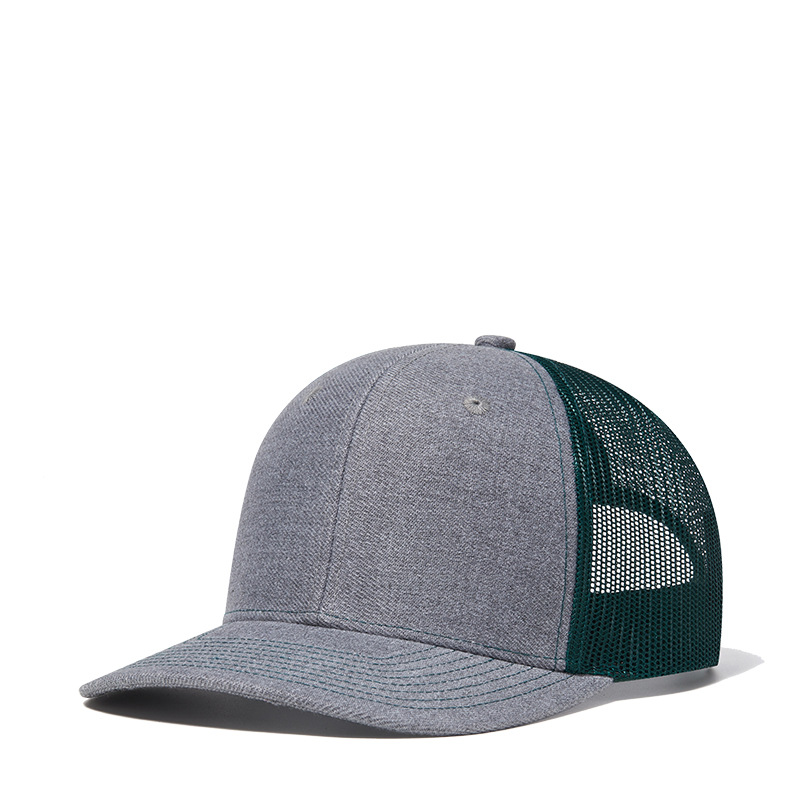 Picture of Wish Micro Bend Hat Rim Truck Hat Men's Outdoor Sun Shading Net Hat Mountaineering Fishing Truck Drivers Hat