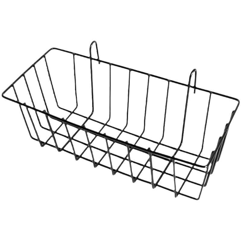 Picture of ins Hanging Basket Tray Iron Wire Mesh Storage Rack Hanging Basket Supermarket Household Storage Finishing Mesh Cave Board Storage Basket